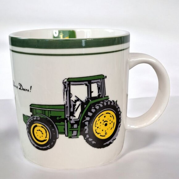 John Deere Nothing Runs Like A Deere Tractor Gibson Coffee Mug Licensed - Picture 1 of 9